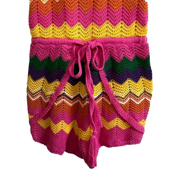 SPELL & THE GYPSY ZIGGY CROCHET ROMPER Rainbow Boho Retro Hippie Small New q16 - Picture 11 of 16